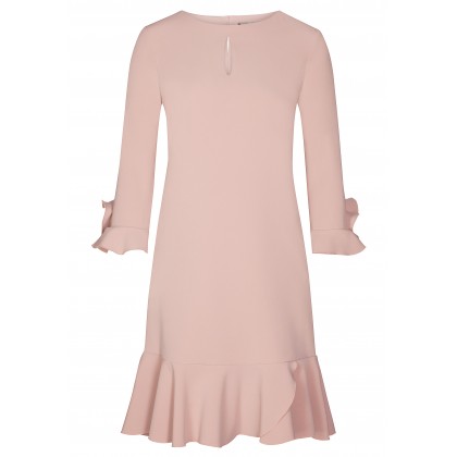 Stilvolles Kleid MILA mit romantischen Volantsdetails /