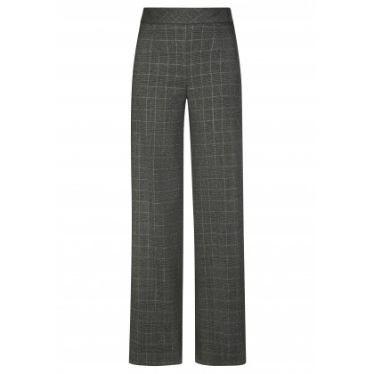 Weite Hose LUNA mit stilvollem Karomuster /