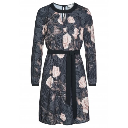 Romantisches Kleid MELINA mit elegantem Rosenmuster /