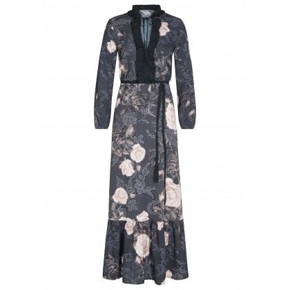 Romantisches Kleid ZOE mit elegantem Rosenmuster /