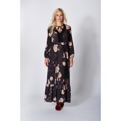 Romantisches Kleid ZOE mit elegantem Rosenmuster /