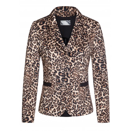 Edler Blazer ELISA mit extravagantem Leopardenmuster /