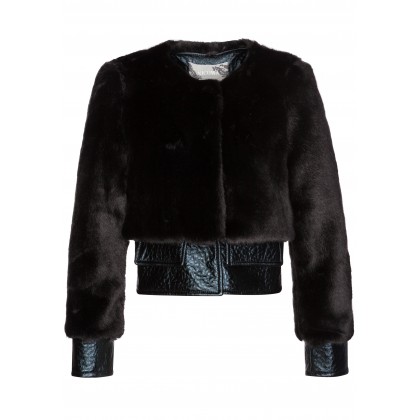 Stilvolle Jacke LISA in eleganter Kunstpelz-Qualität /