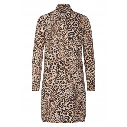 Stilvolles Kleid JANA mit extravagantem Leopardenmuster /