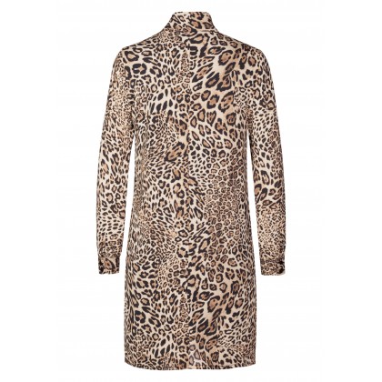 Stilvolles Kleid JANA mit extravagantem Leopardenmuster /
