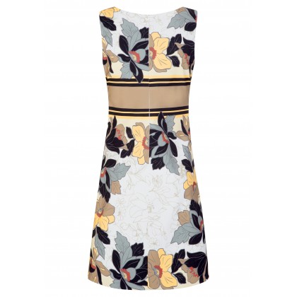 Edles Kleid MARA mit Blumen-Dessin /