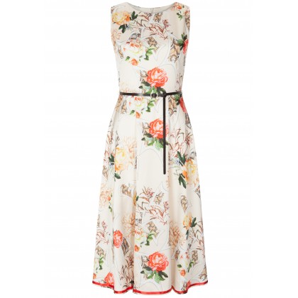 Stilvolles Kleid AVA mit edlem Blumenmuster /