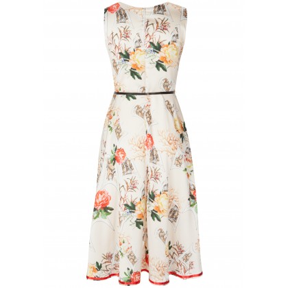 Stilvolles Kleid AVA mit edlem Blumenmuster /
