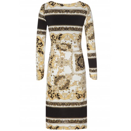 Edles Kleid MAYA mit stilvollem Allover-Muster /