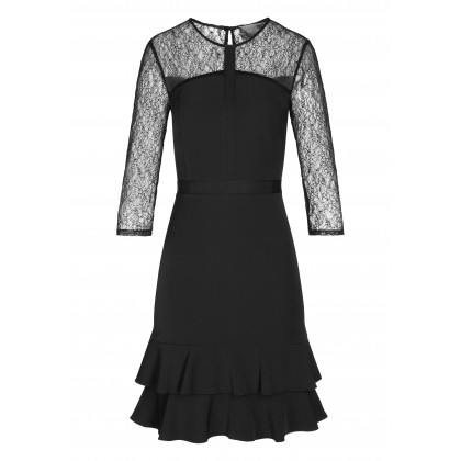 Elegantes Kleid MERLE mit stilvollen Spitzen-Details /
