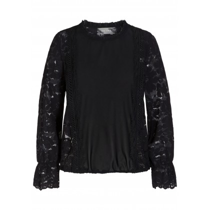 Stilvolle Bluse CARLOTTA in edler Spitzen-Optik /