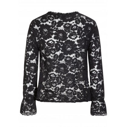 Stilvolle Bluse CARLOTTA in edler Spitzen-Optik /