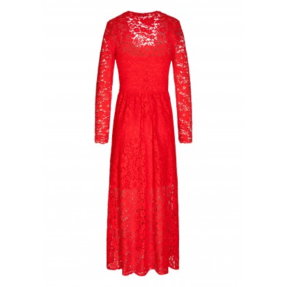 Edles Maxikleid ANNINA in feiner Spitzen-Optik /