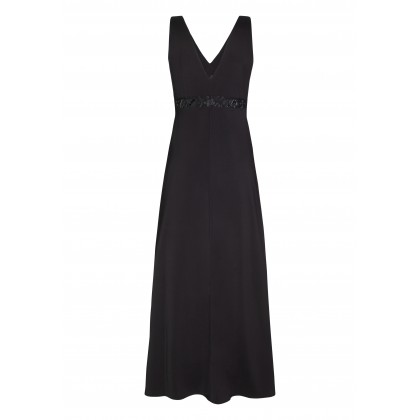 Edles Maxikleid AMBRA mit feinen Spitzen-Details /