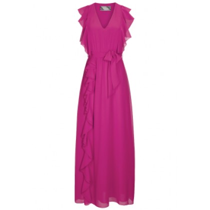 Schwungvolles Maxikleid BONELLA mit stilvollen Volants /