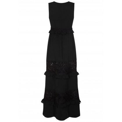 Edles Maxikleid DESIA mit stilvollen Spitzen-Details /