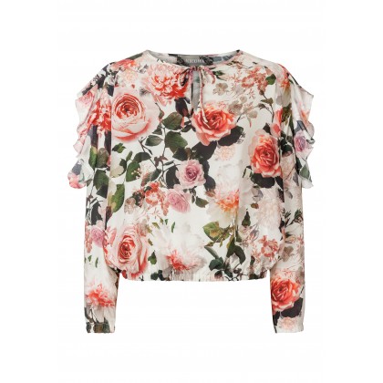 Bezaubernde Bluse FIDIA mit stilvollem Blumen-Dessin /