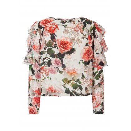 Bezaubernde Bluse FIDIA mit stilvollem Blumen-Dessin /