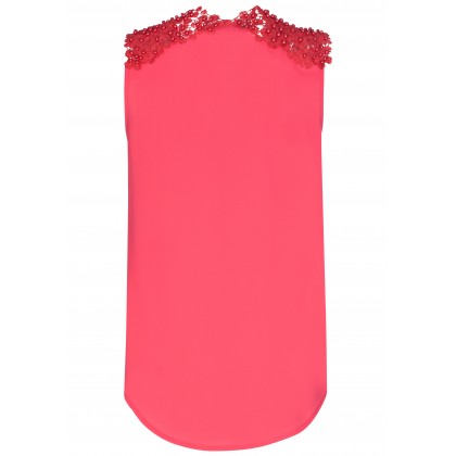 Bezaubernde Bluse ROSA mit edlen Perlen-Details /