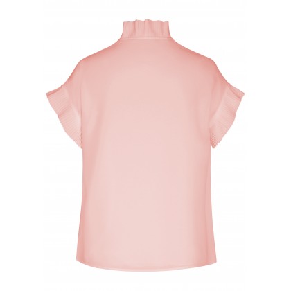 Stilvolle Bluse ULLA mit feinen Plissee-Falten /