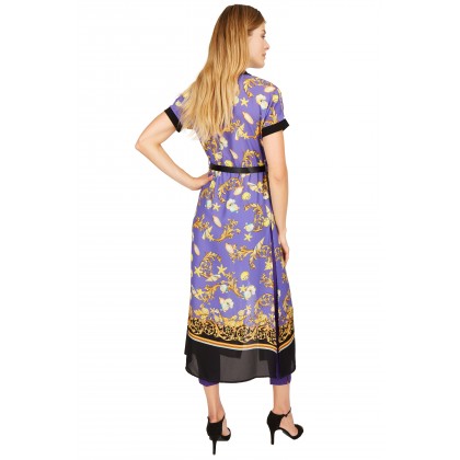 NICOWA – Edle Longbluse NAGUIDA mit mediteranem Muster /