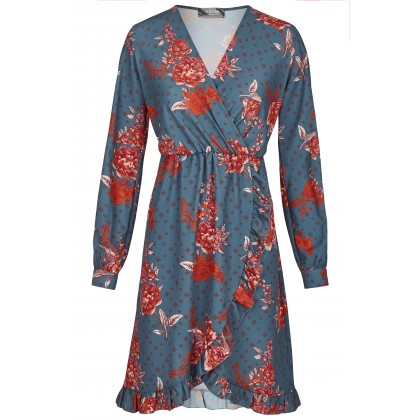 NICOWA – Raffiniertes Minikleid ICRISTA mit Blumenmuster /
