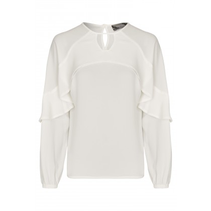 NICOWA – Leichte Bluse NANDRA mit Volant Details /