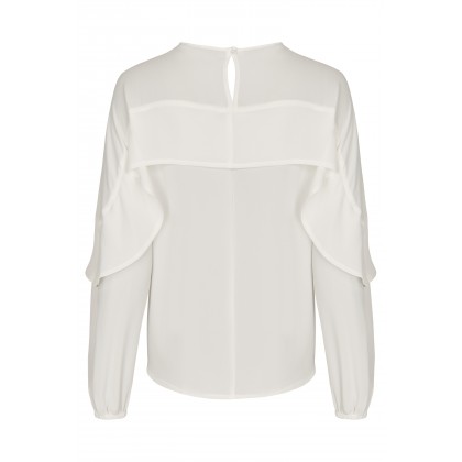NICOWA – Leichte Bluse NANDRA mit Volant Details /