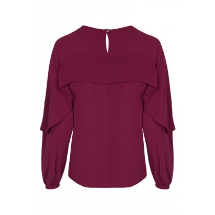 NICOWA – Leichte Bluse NANDRA mit Volant Details /
