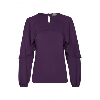 NICOWA – Leichte Bluse NANDRA mit Volant Details /