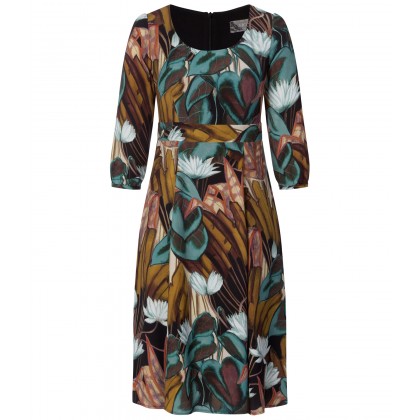 NICOWA - Florales Kleid in zeitloser A-Linie /