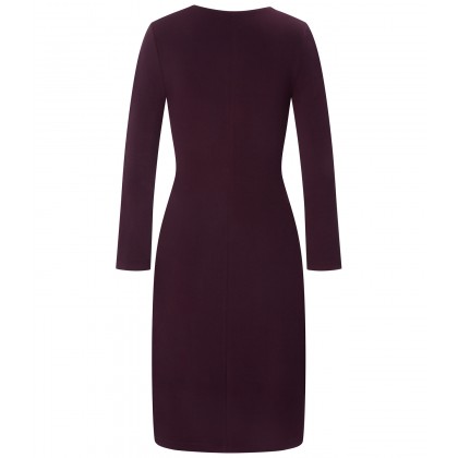 NICOWA - Enganliegendes Kleid mit Volantselement /
