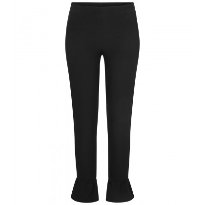 NICOWA - Verkürzte Hose NILLIDE mit Volants-Details /