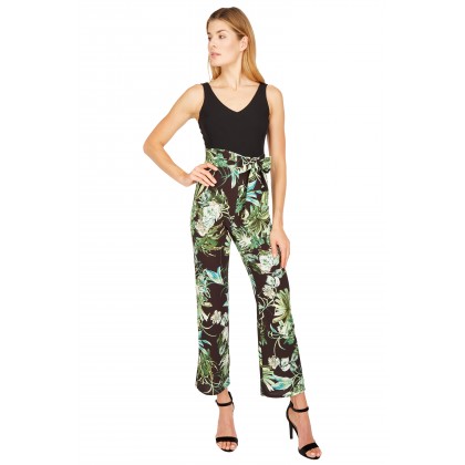 NICOWA – Modischer Jumpsuit CORSOLA mit stilvollem Dschungelmuster /