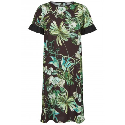 NICOWA – Elegantes Kleid CORIETA mit geschmackvollem Dschungelmuster /