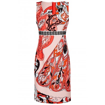 NICOWA - Figurbetontes Kleid OCREUSA mit raffiniertem Design /