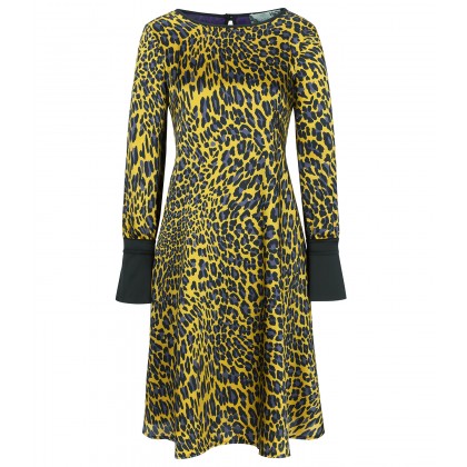 Kleid NABITA mit modischem Leopardenprint /