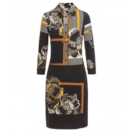 Kleid ITANJA mit stilvollem Musterarrangement /