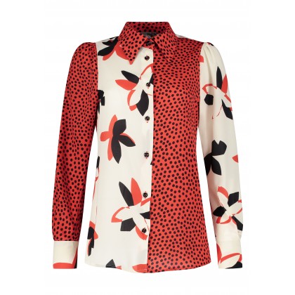 Modisch gemusterte Bluse PIACOWA /