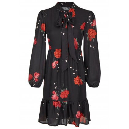 Verspieltes Mini-Kleid mit langen Ärmeln - RONOSA /