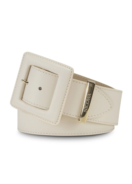 Nicowa Medium-width leather belt DOLCEWA in CREAMarticle number NC7A21102012E-072