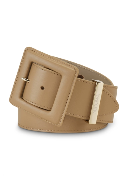 Nicowa Medium-width leather belt DOLCEWA in CAMELarticle number NC7A21102022E-101