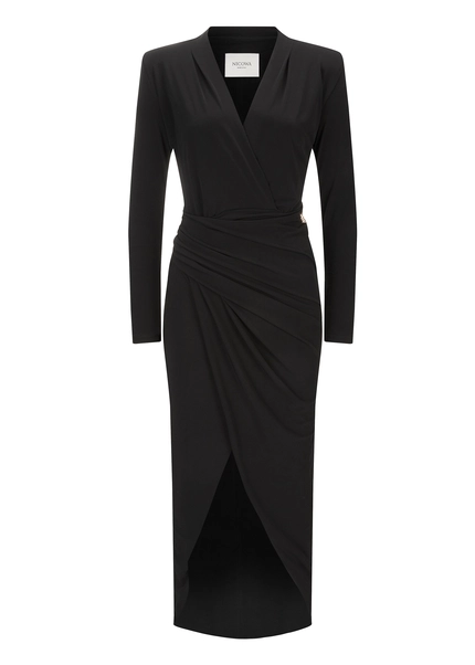 Nicowa Draped midi dress - MICIMA in BLACKarticle number NC8A12002019E-002