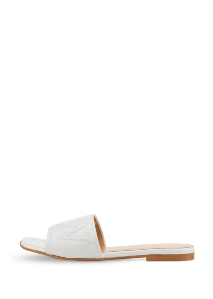 Nicowa Monogram slide sandals - LAUREWI NCW in Creamarticle number NC8A18003012E-072