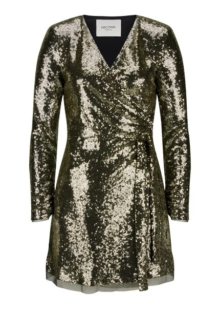 Nicowa Mini sequin wrap dress - MILOWA in GOLDarticle number NC8A22010023E-131