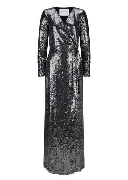 Nicowa Maxi sequin wrap dress - MILOWA in SILVERarticle number NC8A22012031E-088