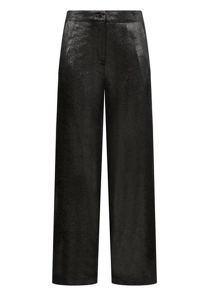 Nicowa Loose trousers made of lamé velvet RIMBIO in BLACK LAMÉarticle number NC8A22508019E-002