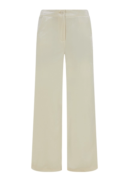 Nicowa Loose trousers made of lamé velvet RIMBIO in OFFWHITE LAMÉarticle number NC8A22508021E-072