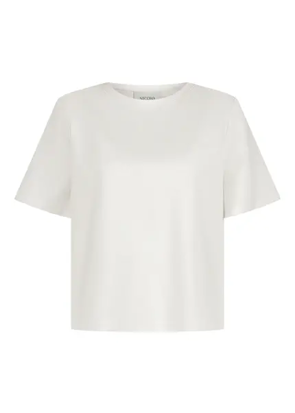 Nicowa T-shirt with shoulder pads - DILAWIA in WHITEarticle number NC9A12403011E-004