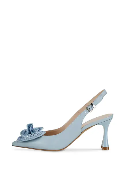 Nicowa Flower-adorned slingback pumps FLONAWIA in LIGHT BLUEarticle number NC9A12702025E-025